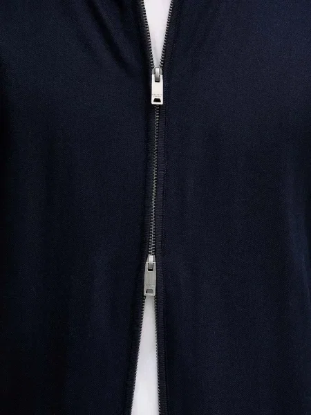 Шерстяной кардиган Hackett London синий