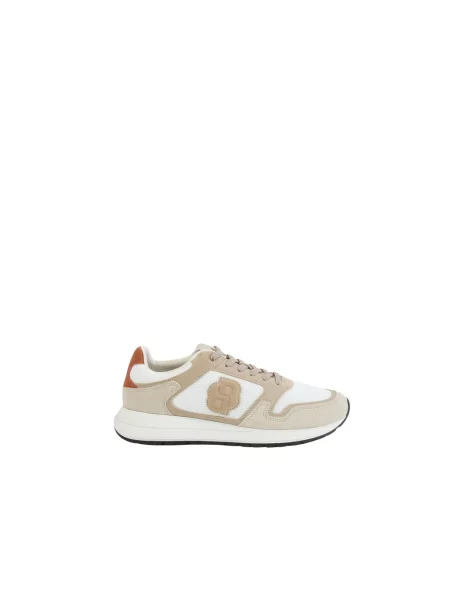 Sneakersy Boss skórzane beżowe
