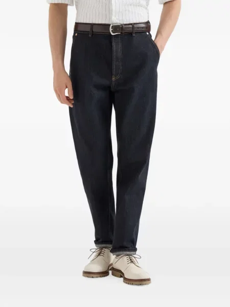 Pantaloni Brunello Cucinelli albastru
