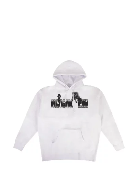 Hanorac cu glugă Vlone cu imagine alb