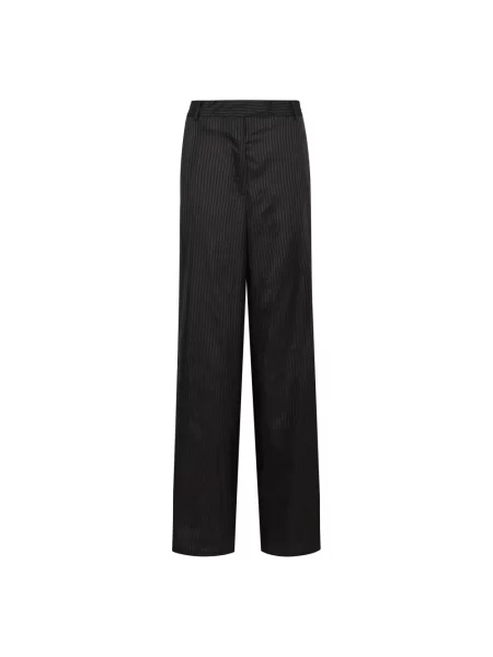 Spodnie Dries Van Noten w paski czarne