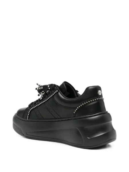 Sneakerși Cult din piele negru