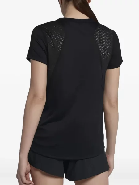 Koszulka Nike polarowa do biegania z nadrukiem szara