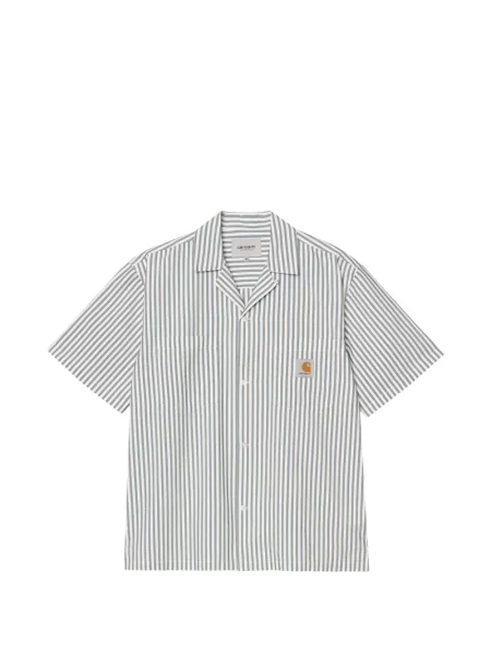 Pruhovaná košile Carhartt Wip modrá