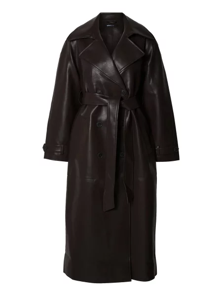 Gina Tricot Palton de primăvară-toamnă închis maro