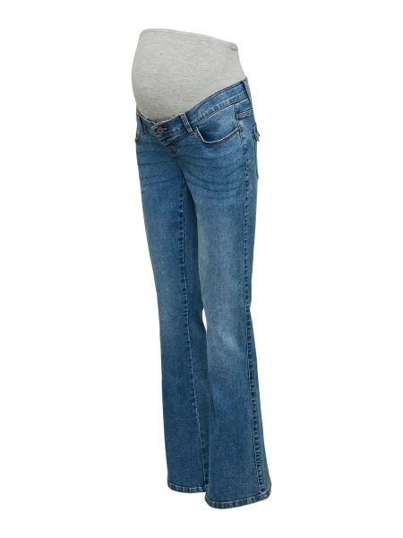 MAMALICIOUS Jeans MLKairo albastru / amestecat gri