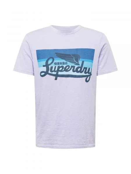 Superdry Tricou Cali marin / safir / deschis / mov lavandă albastru