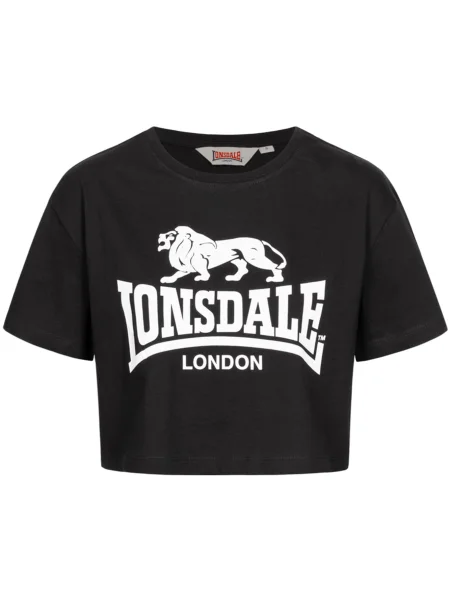LONSDALE Tricou negru alb