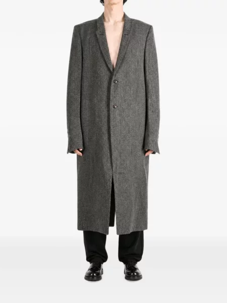 Palton Rick Owens de lână gri