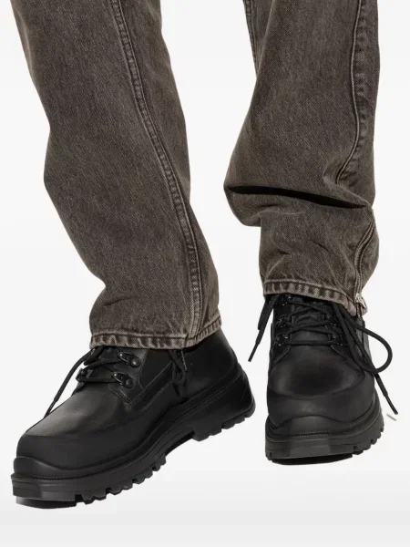 Botine Canada Goose cu șireturi din piele negru