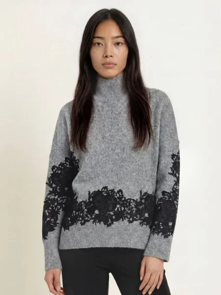 Joseph Ribkoff Sweter grau szary