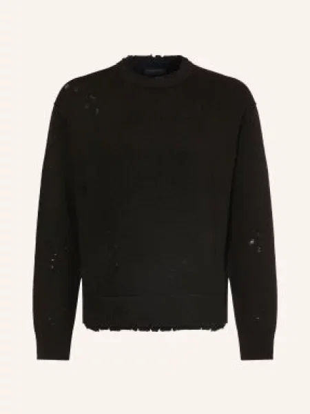 Allsaints Sweter Wolf schwarz czarny