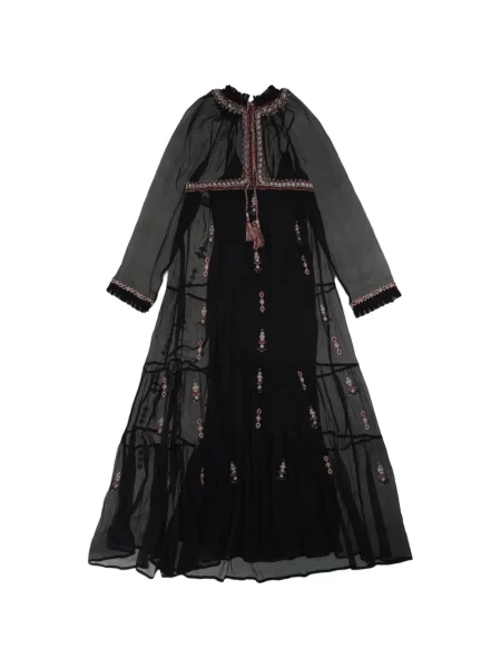 Rochie maxi Fortela de mătase negru