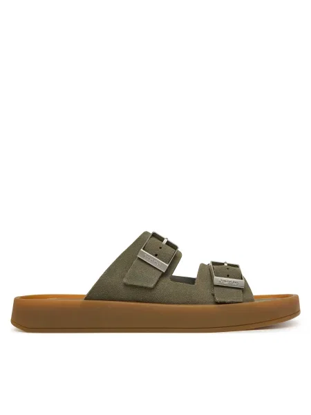 Saboți Calvin Klein verde