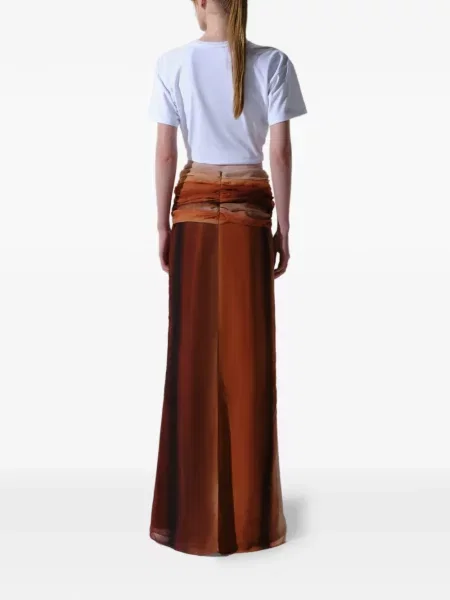 Tricou Baobab cu volane alb