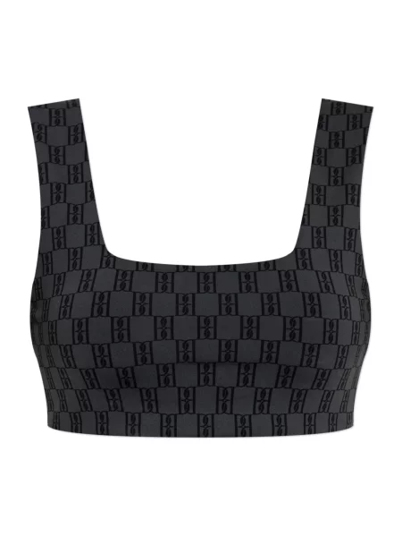 Lniany krótki top By Malene Birger szary