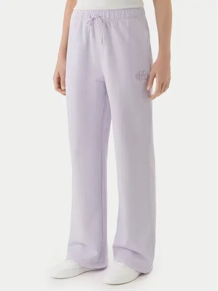 Calvin Klein Jeans Παντελόνι φόρμας Embossed Monologo ροζ