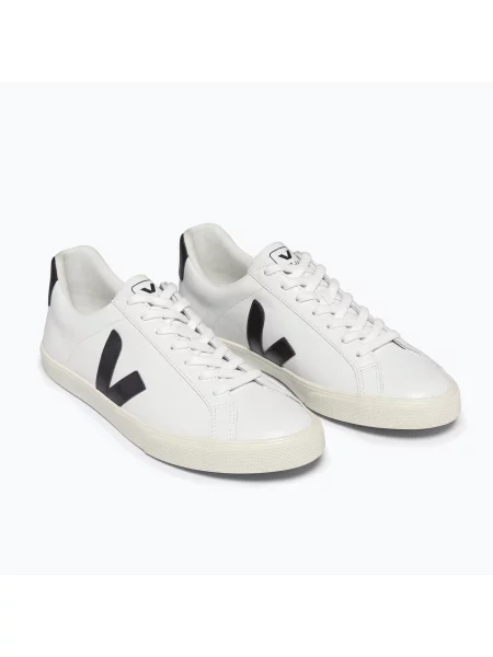 Pantofi bărbați VEJA Esplar Logo Leather white/black alb