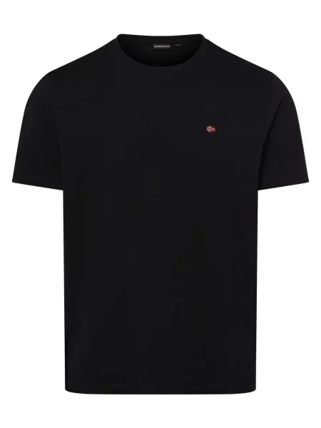 Napapijri T-shirt Mężczyźni jednolity L czarny