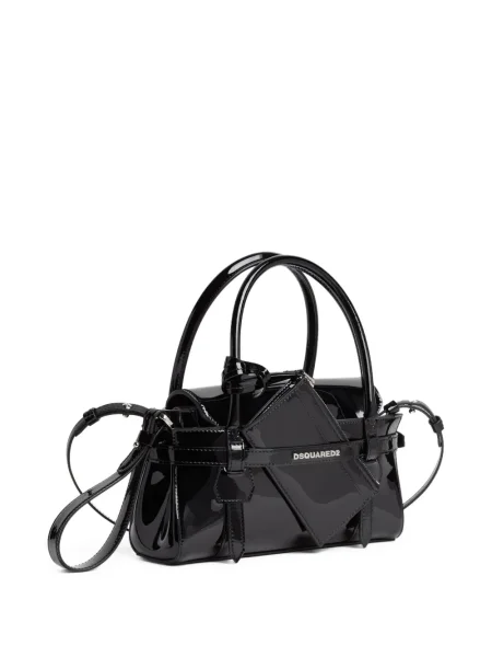 Geanta de piele Dsquared2 din piele negru