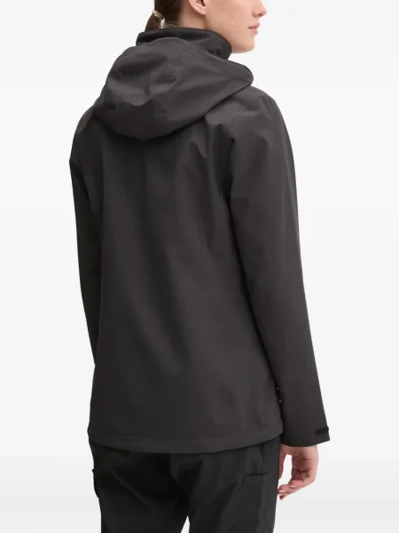 Geacă Jack Wolfskin cu glugă negru