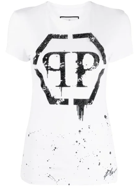 Tricou Philipp Plein alb