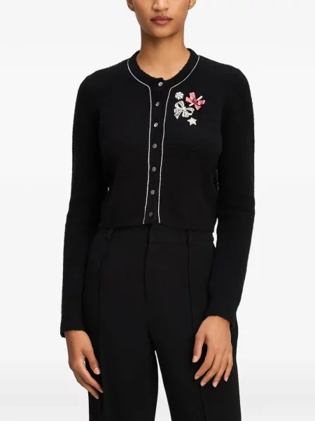Cardigan Cinq A Sept cu funde negru