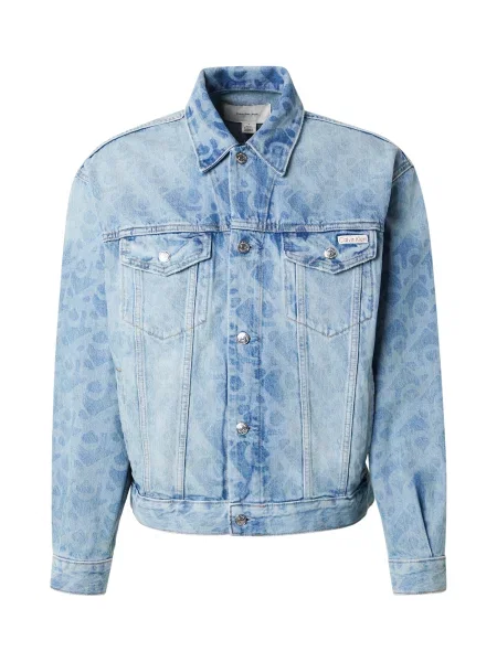 Calvin Klein Jeans Prehodna jakna LT PLAYBILL svetlo modra