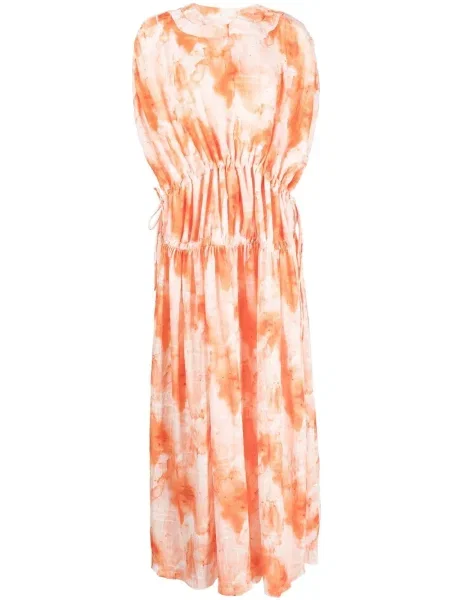 Рокля Bambah с V-образно деколте оранжево