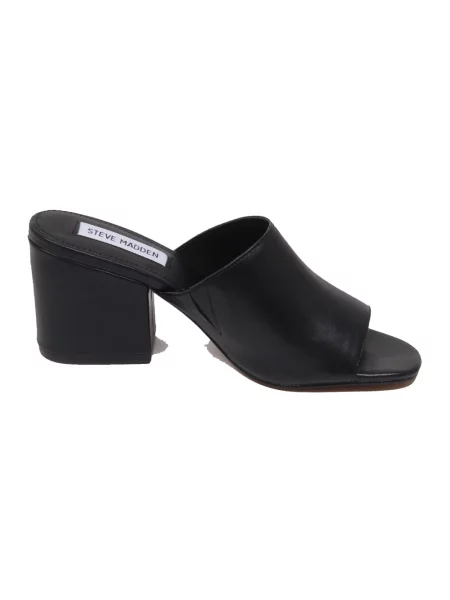 Klapki Steve Madden skórzane czarne