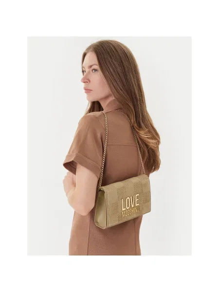 Love Moschino Geantă poștaș/poșetă plic bej