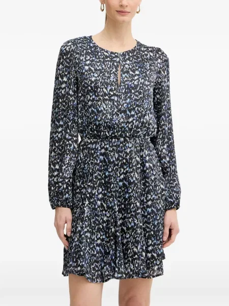 Rochie mini Morgan cu imagine cu imprimeu abstract negru