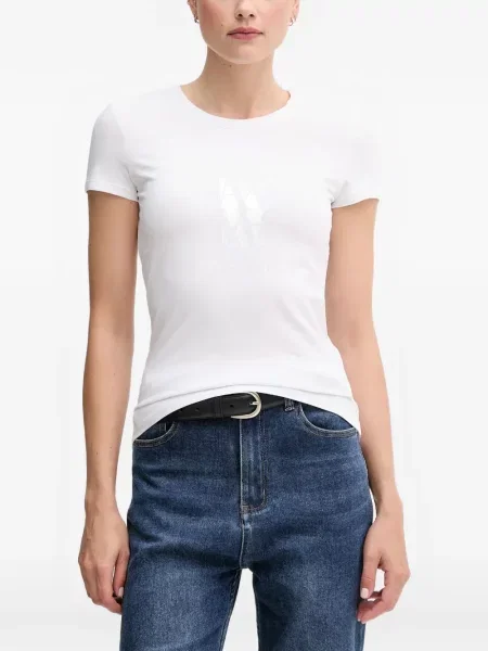Tricou Armani Exchange cu imagine alb