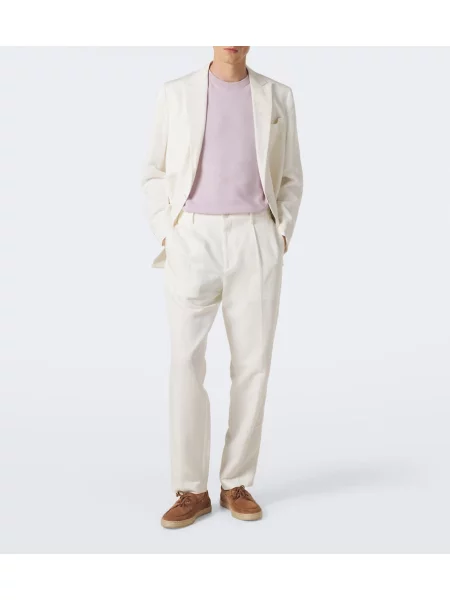 Pantaloni Canali de in alb