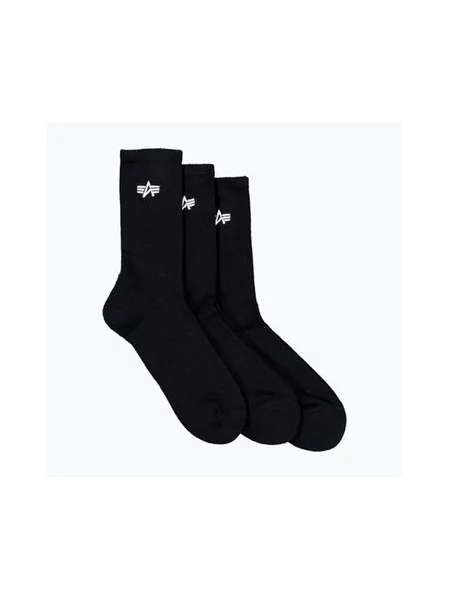Шкарпетки Alpha Industries Basic 3 пари чорні