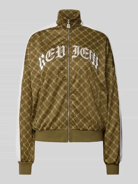 Bluza rozpinana z naszywkami z logo Review