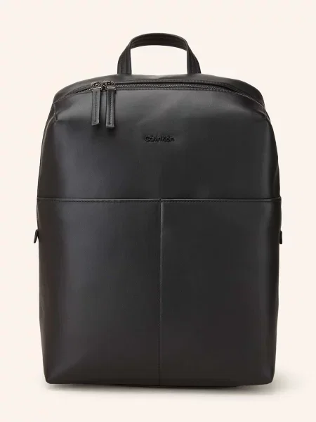 Lniana torba Calvin Klein czarna