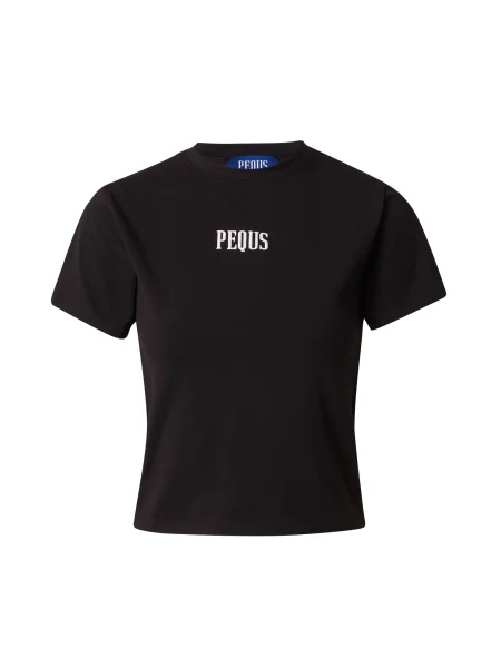 Pequs Majica Paradise Beach Club svijetloljubičasta / crna bijela