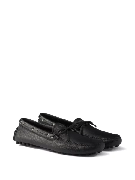 Loaferice Prada s mašnom crna