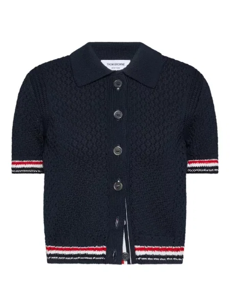 Cardigan Thom Browne scurt albastru