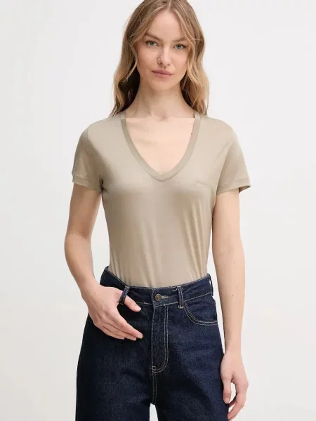 Тениска Guess бежово