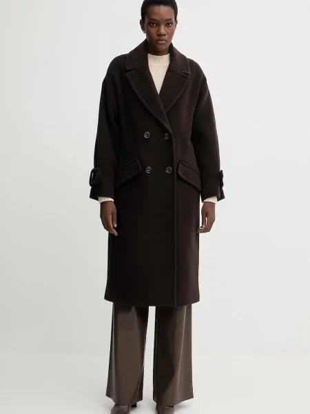 Пальто з додаванням вовни Sessun коричневий