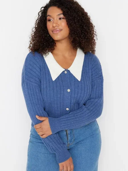 Pleten šal Trendyol bela