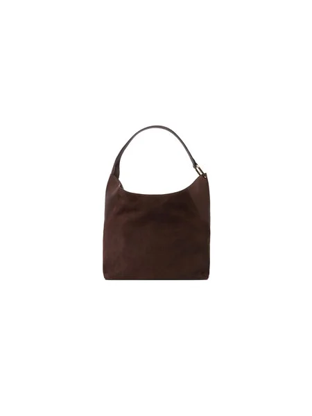 Furla Hobo táska Furla Lara L | hasított bőr bőr hozzáadásával barna