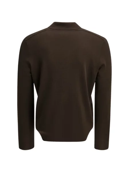 Μάλλινο μακρύς polo Burberry καφέ