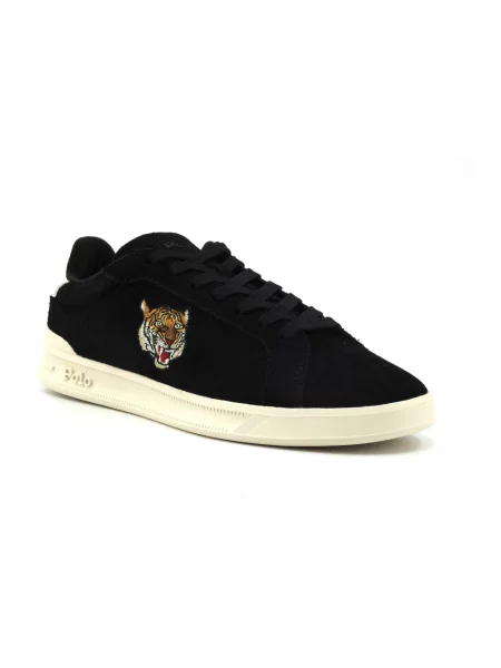 Sneakersy Ralph Lauren skórzane czarne