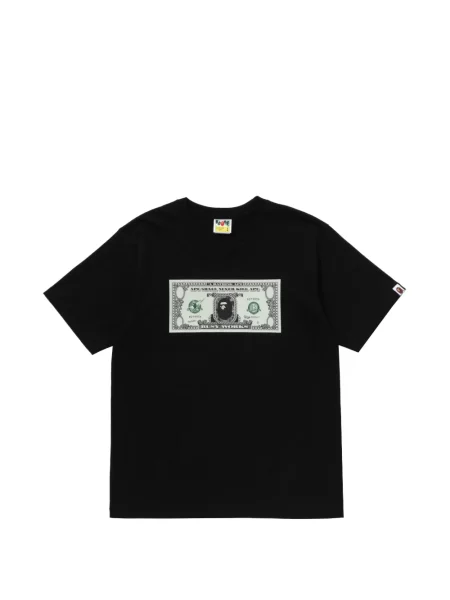 Tricou A Bathing Ape® cu imagine negru