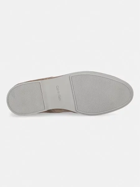 Velúr derby cipő Calvin Klein bézs