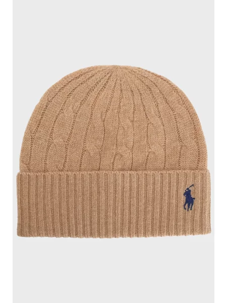 Шапка Polo Ralph Lauren бежевая