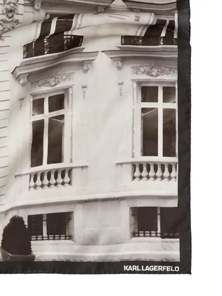 Šilkinis raštuotas šalikas Karl Lagerfeld